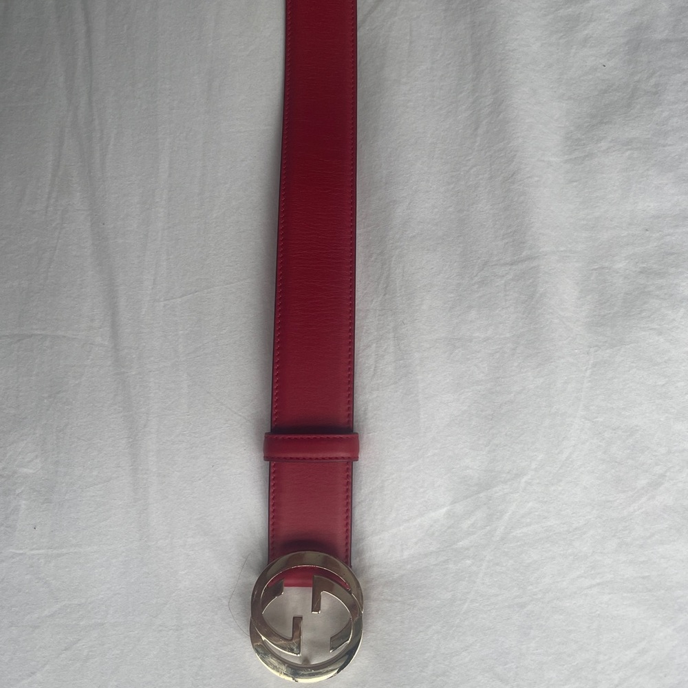 Red Gucci Belt - Picture 2 of 4